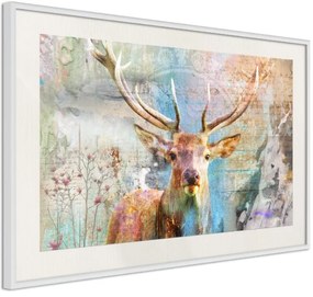 Αφίσα - Pastel Deer - 60x40 - Χρυσό - Χωρίς πασπαρτού