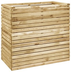 vidaXL Ζαρντινιέρα Υπερυψωμένη 100x50x100 εκ. Εμποτισμένο Ξύλο Πεύκου