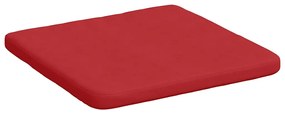 vidaXL Μαξιλάρια καθισμάτων 4 pcs Κόκκινο 40 x 40 x 3 cm ύφασμα