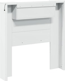 vidaXL Κεφαλάρι με ράφι Λευκό 100 x 16,5 x 103,5 cm Επεξεργασμένο ξύλο