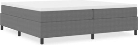 vidaXL Κρεβάτι πλατφόρμα Ανοιχτό γκρι 200 x 200 cm