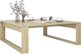vidaXL Τραπεζάκι Σαλονιού Sonoma Δρυς 100x100x35 εκ. από Επεξ. Ξύλο