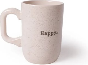Stewehome Σετ 2 τεμαχίων κεραμικές κούπες 11 cm 310 ml μοντέρνου στυλ Κρεμ