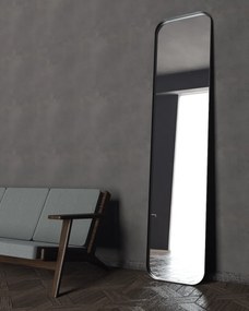 Καθρέπτης Δαπέδου Iron Floor Curved 50x200,λάμα χάλυβα 3εκ. Χρώμα Λάμας: Λευκό