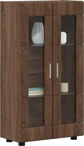 vidaXL Πλαϊνό γραφείο Καφέ δρυς 55,5 x 29 x 103 εκ Επεξεργασμένο ξύλο