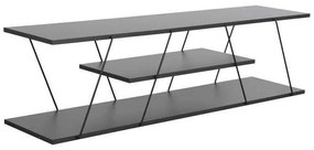 Έπιπλο τηλεόρασης Tars pakoworld ανθρακί-μαύρο 120x30x33εκ
