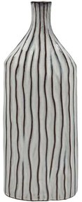 Βάζο Κεραμικό 003-125-125 18x9x44cm White-Grey Κεραμικό