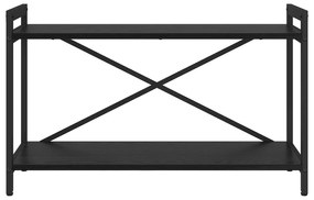 vidaXL Βιβλιοθήκη Μαύρη δρυς 80 x 30 x 48.5 εκ Επεξεργασμένο ξύλο
