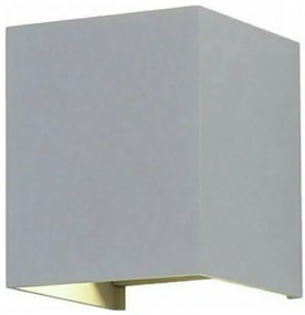 6W-WALL LAMP WITH BRIDGELUX CHIP 3000K GREY SQUARE