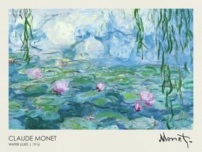 Αναπαραγωγή Water Lilies 1916, Claude Monet