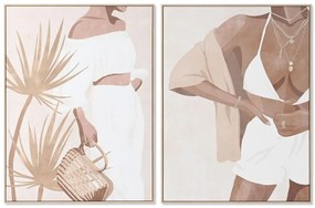 Καμβάς DKD Home Decor πολυστερίνη Καμβάς 90 x 4 x 120 cm