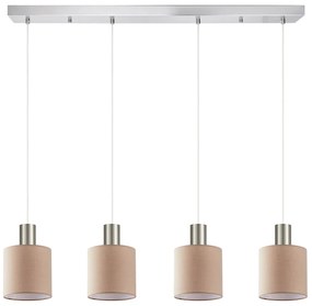 Φωτιστικό Οροφής Πολύφωτο Homelighting 77-8434 Nickel/Brown
