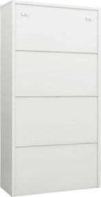 vidaXL Φοριαμός Λευκός 90 x 40 x 180 εκ. Ατσάλινος