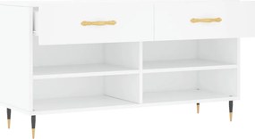 vidaXL Παπουτσοθήκη Λευκή 102 x 35 x 55 εκ. από Επεξεργασμένο Ξύλο
