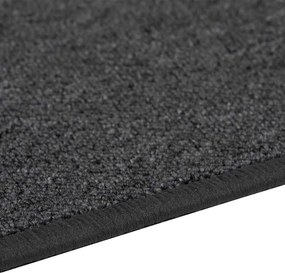 vidaXL Δερμάτινο Χαλί Σκούρο Γκρι 100 x 200 cm 100% Πολυπροπυλένιο