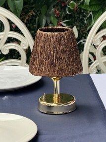 Stewehome Μοντέρνα Πλεκτή Λάμπα LED Ασύρματη 14x21x21 cm