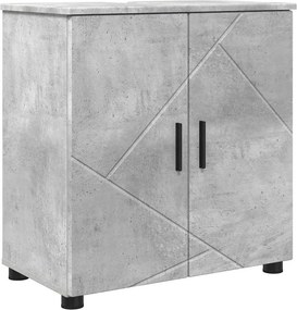 vidaXL Ντουλάπι Μπάνιου Σκυρόδεμα Γκρι 61 x 35 x 64 εκ.