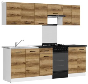 Σετ κουζίνας Econ plus 120, 230x60cm, Πάγκος, Πλαστικοποιημένη μοριοσανίδα