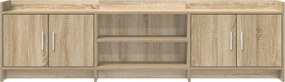 vidaXL Ντουλάπι TV 168 x 33 x 47 εκ. Sonoma Δρυς Επεξεργασμένο Ξύλο