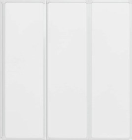 vidaXL Πτυσσόμενο Διαχωριστικό Μπανιέρας 141 x 132 cm 3 Πάνελ