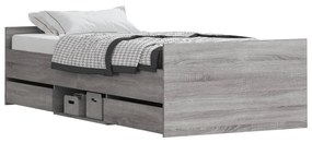 Πλαίσιο Κρεβατιού με Κεφαλάρι/Ποδαρικό Γκρι Sonoma 90x190 εκ. - Γκρι