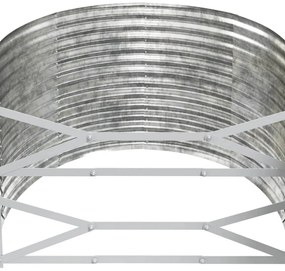 vidaXL Ζαρντινιέρα Ασημί 507x100x68 εκ. Ατσάλι με Ηλεκτρ. Βαφή Πούδρας