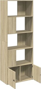 vidaXL Βιβλιοθήκη Sonoma Δρυς 70x36x189 εκ. από Επεξεργασμένο Ξύλο
