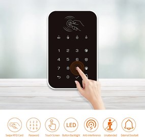 Ασύρματο πληκτρολόγιο συναγερμού K010, αφής, RFID