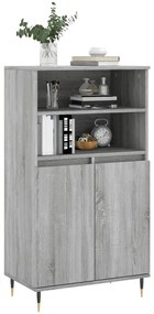 vidaXL Ντουλάπι Γκρι Sonoma 60 x 36 x 110 εκ. από Επεξεργασμένο Ξύλο