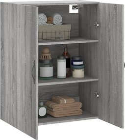 vidaXL Ντουλάπι Επιτοίχιο Γκρι Sonoma 69,5 x 34 x 90 εκ. Επεξεργ. Ξύλο