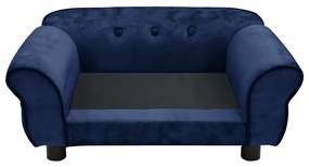 Καναπές - Κρεβάτι Σκύλου Μπλε 72 x 45 x 30 εκ. Βελουτέ - Μπλε