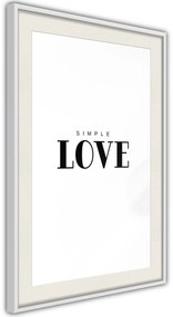 Αφίσα - Simple Love - 40x60 - Χρυσό - Χωρίς πασπαρτού