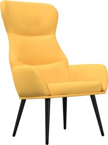 vidaXL Πολυθρόνα Relax Κίτρινο Μουσταρδί Υφασμάτινη