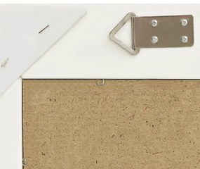 vidaXL Καθρέφτης Τοίχου με Μπαρόκ Στιλ Λευκός 50 x 40 εκ.