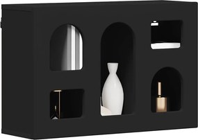 vidaXL Κρεμαστό ντουλάπι Μαύρο 60 x 20 x 40 εκ Επεξεργασμένο ξύλο