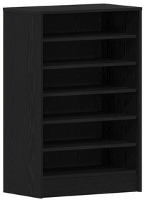 vidaXL Ντουλάπα Παπουτσιών Μαύρο Δρύς 60x35x92 εκ Επεξεργασμένο Ξύλο