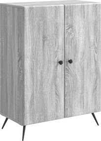 vidaXL Πλαϊνό γραφείο Γκρι Sonoma 66 x 34,5 x 90 εκ Επεξεργασμένο Ξύλο