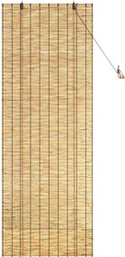 vidaXL Ρόλερ (στόρι) Φυσικό 80 x 220 cm Καλάμι