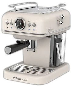 Primo Μηχανή Espresso 1050w 20Bar 1.2lt 3 Σε 1 Ιβουάρ-Χρώμιο 400445