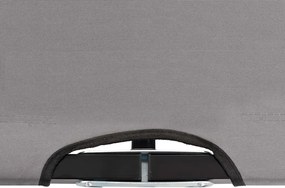 vidaXL Ξαπλώστρα Δύο Ατόμων Πτυσσόμενη Γκρι Ατσάλινη