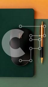 Intra Συλλεκτικό Ξύλινο Παζλ Plywood 4mm - Εικόνα εξοπλισμού γραφείου Σε Ξύλινο Κουτί - Διαστάσεις: 10x10 cm – 25 κομμάτια