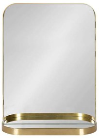 Καθρέπτης Τοίχου 3-95-987-0003 46x10x60cm Gold Inart Μέταλλο,Ξύλο