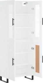 vidaXL Ντουλάπι Λευκό 69,5x34x180 εκ. από Επεξεργασμένο Ξύλο