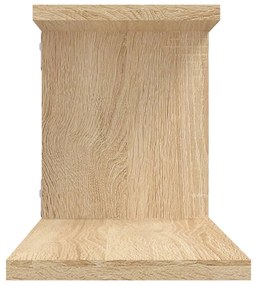vidaXL Ράφι Τηλεόρασης Επιτοίχιο Sonoma Δρυς 125x18x23 εκ. Επεξ. Ξύλο