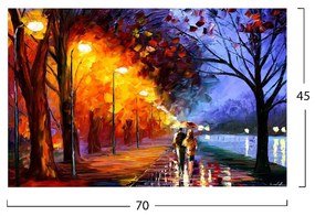 ΠΙΝΑΚΑΣ ΤΥΠΟΥ ALLEY BY THE LAKE HM7193.04 70X45X3 εκ.