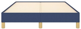 vidaXL Πλαίσιο κρεβατιού χωρίς στρώμα μπλε 120x200cm ύφασμα