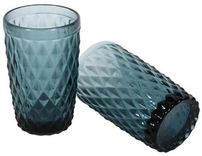 Γυάλινα Ποτήρια Σωλήνα Σετ 6 Τμχ Blue 373-91-998 Glass