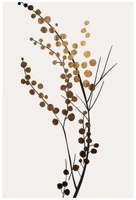 Εκτύπωση τέχνης Kubistika - Golden branch, (40 x 60 cm)