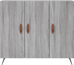 vidaXL Ντουλάπι Γκρι Sonoma 90 x 34 x 80 εκ. από Επεξεργασμένο Ξύλο
