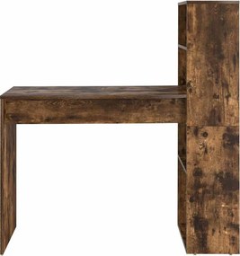 vidaXL Γραφείο Καπνιστό Δρύς 113 x 54 x 120 cm Επεξεργασμένο Ξύλο